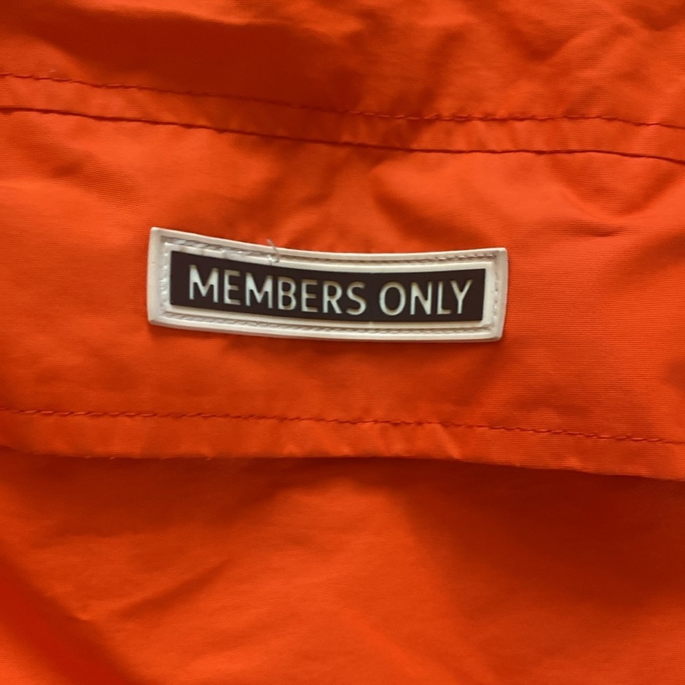 Members Only Orange Jacket/ Size Medium: Sold out! - Picture 4 of 8